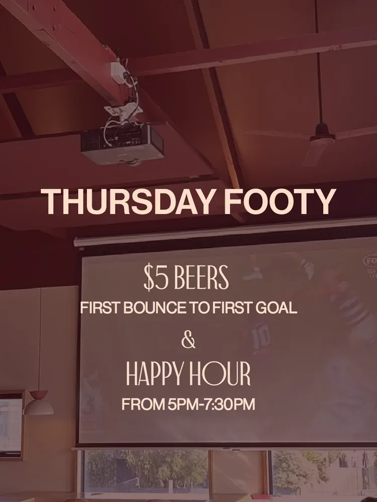 Footy Night Happy Hour